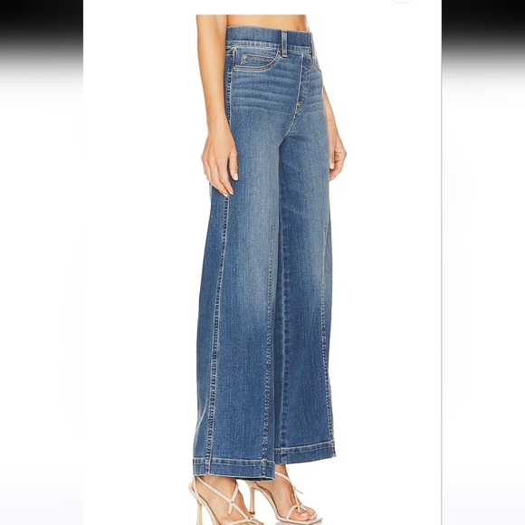 SPANX Seamed Front Wide Leg Jean in Vintage Indigo. Size SP NWT - Picture 12 of 13